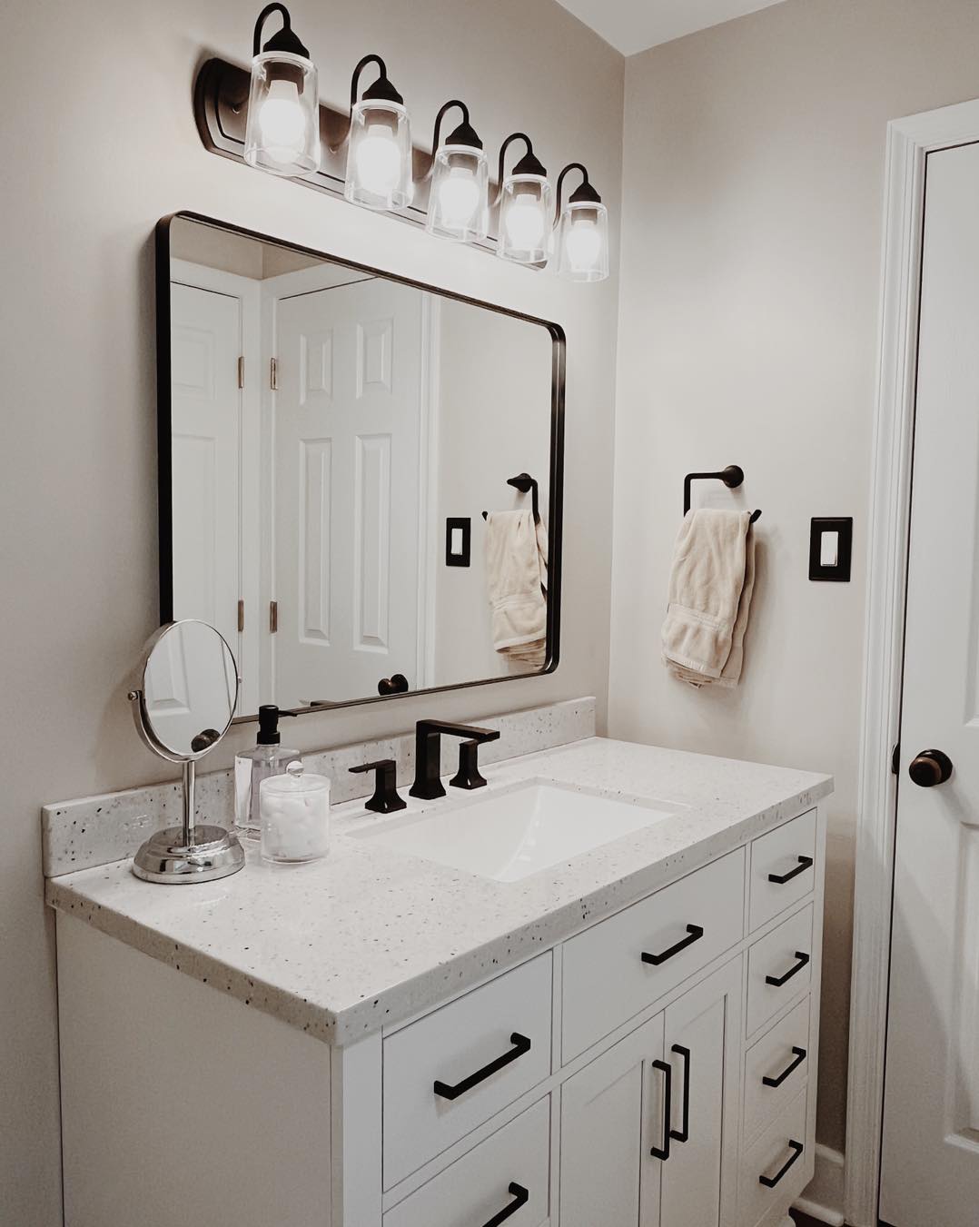 Bathroom remodel Portsmouth VA — tile shower and vanity renovation by Trinity Contracting